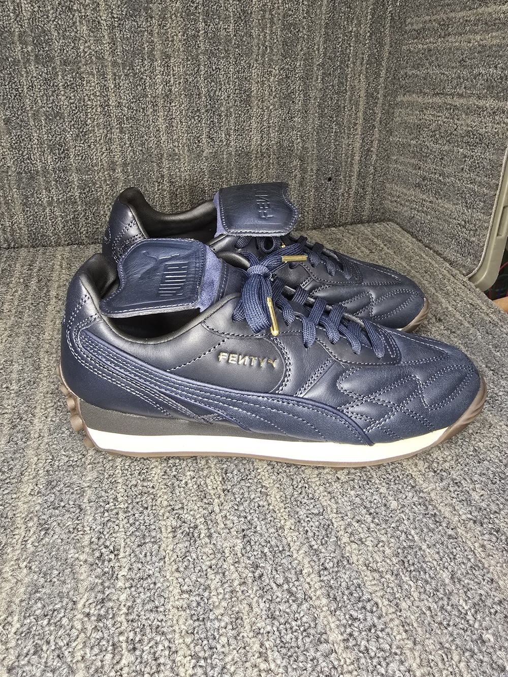 Puma Avanti L Rhianna Fenty Men's Navy Leather Sneaker
